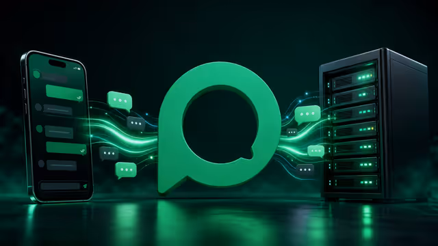 Ilustração da Evolution API conectando WhatsApp a um servidor VPS