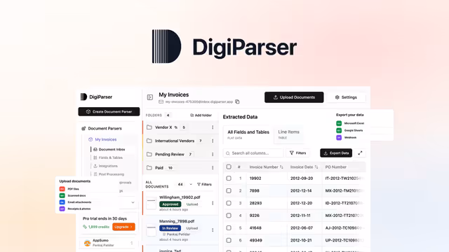DigiParser - lifetime deal no AppSumo