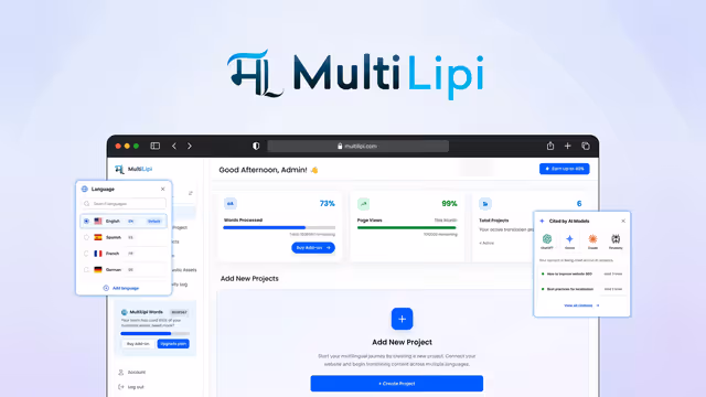 MultiLipi - lifetime deal no AppSumo