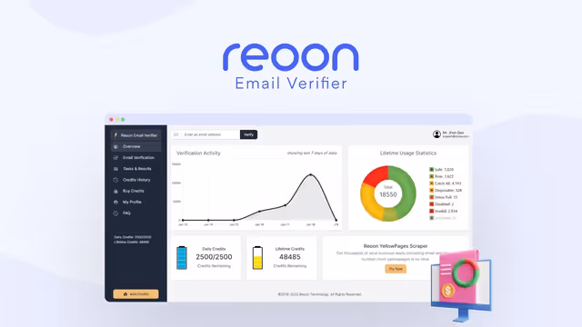 Reoon Email Verifier - lifetime deal no AppSumo