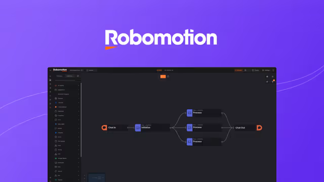 Robomotion RPA - lifetime deal no AppSumo