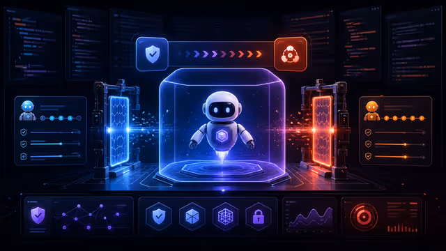 Agente de código em modo automático protegido por limites de sandbox e controles de permissão