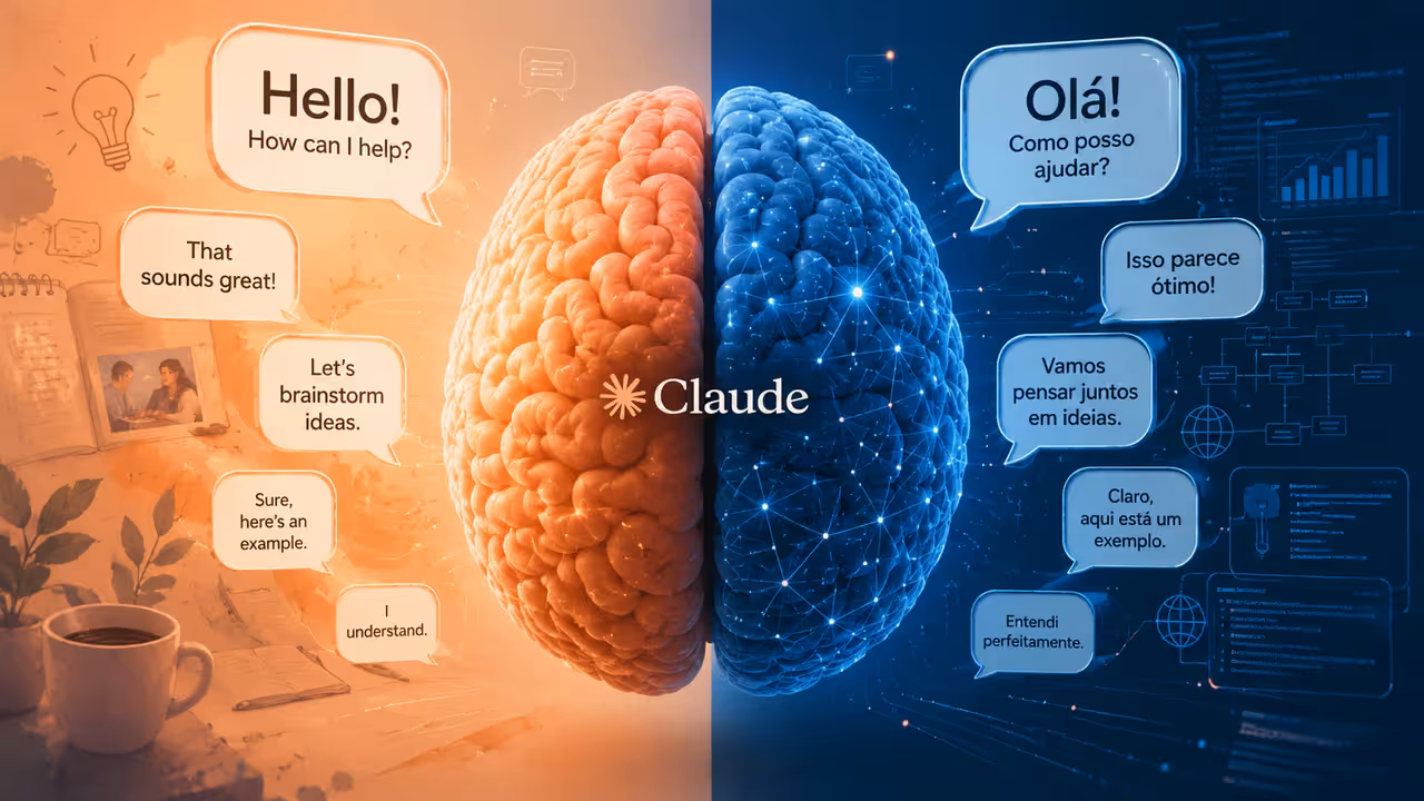 Imagem ilustrativa: Claude é mais frio com brasileiros? Estudo revela que IA muda de personalidade conforme o idioma