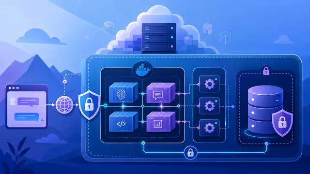 Imagem ilustrativa: Como instalar Dify com Docker em VPS: domínio, SSL, worker e banco sem expor seus dados