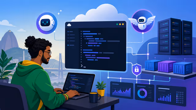Ilustração de guia para rodar Claude Code e Hermes Agent na Hostinger