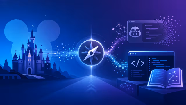 Imagem ilustrativa: A Disney trocou o Copilot por Codex. O motivo importa mais que a ferramenta