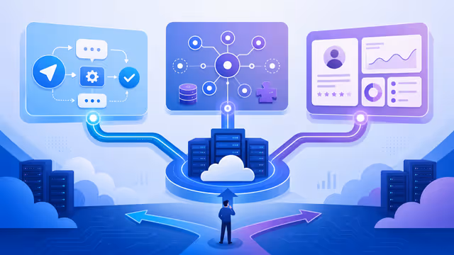 Imagem ilustrativa: Evolution GO vs API vs CRM na VPS HostGator: qual escolher?