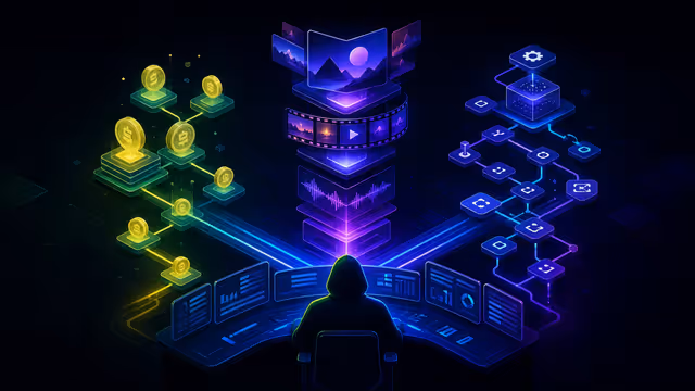 Três rotas de API de IA para economia, mídia e automação de produção.