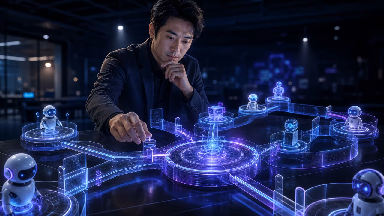 Imagem: Kuo Zhang redefine papel dos AI Agents além da autonomia total