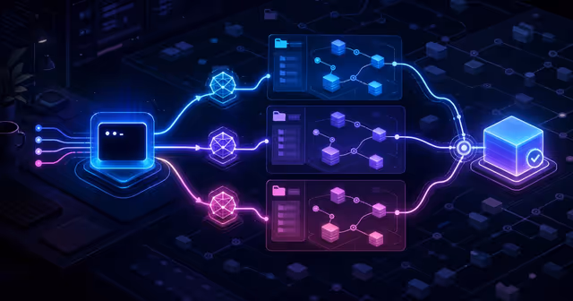 Agente de programação dividindo tarefas entre subagentes paralelos em worktrees isoladas