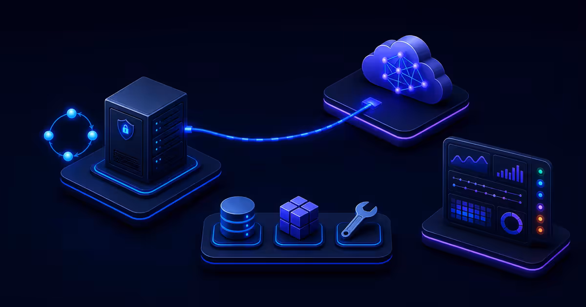 Arquitetura de um agente em VPS conectado a um modelo externo, ferramentas limitadas e painel de observabilidade.