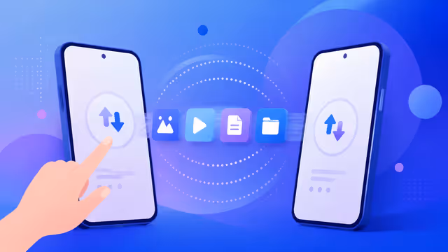 Dois smartphones próximos trocam fotos, vídeos, documentos e contatos pelo Quick Share