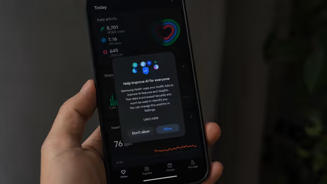 Imagem ilustrativa: Samsung obriga usuários do Health a ceder dados para treinar IA — sem direito a recusa