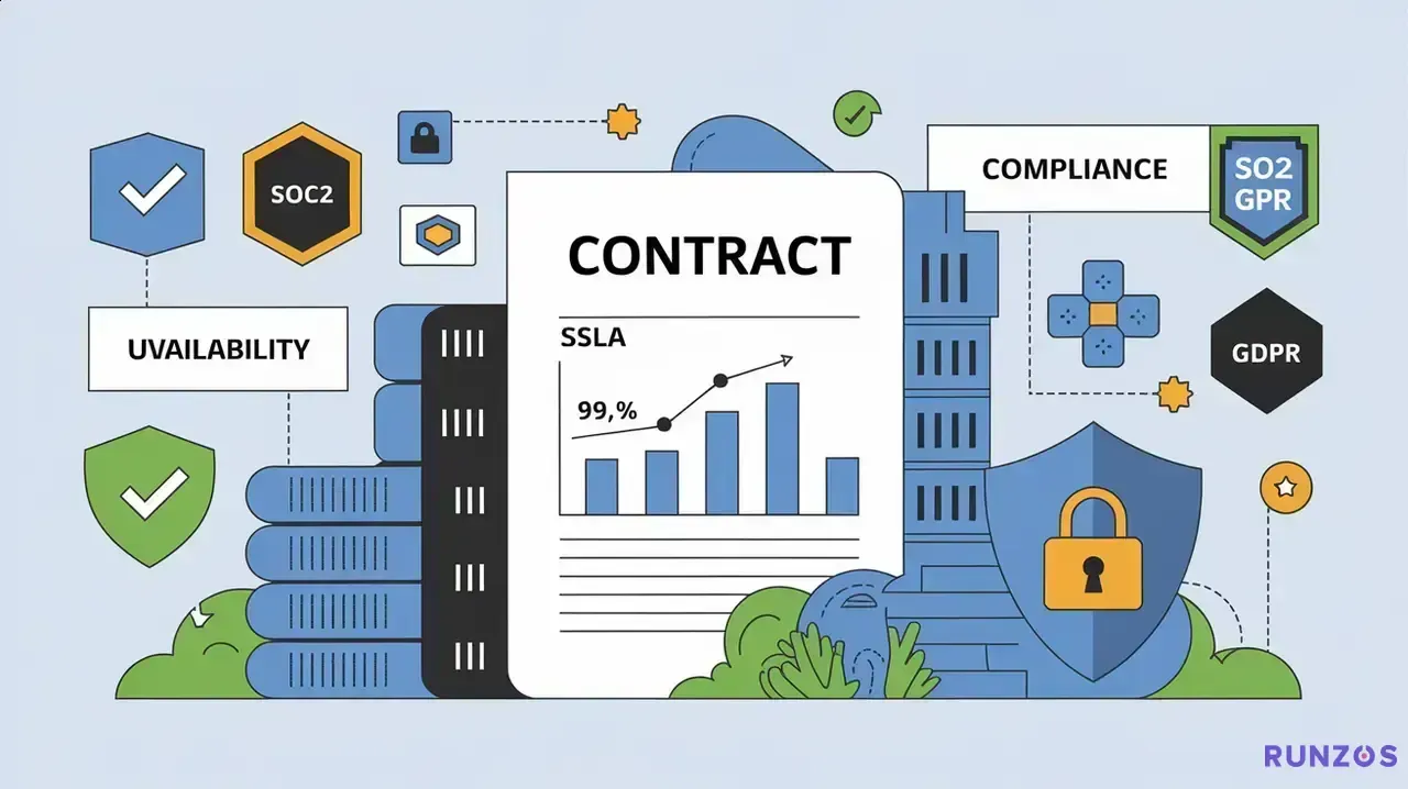 SLA, Uptime e Conformidade (SOC2/GDPR)
