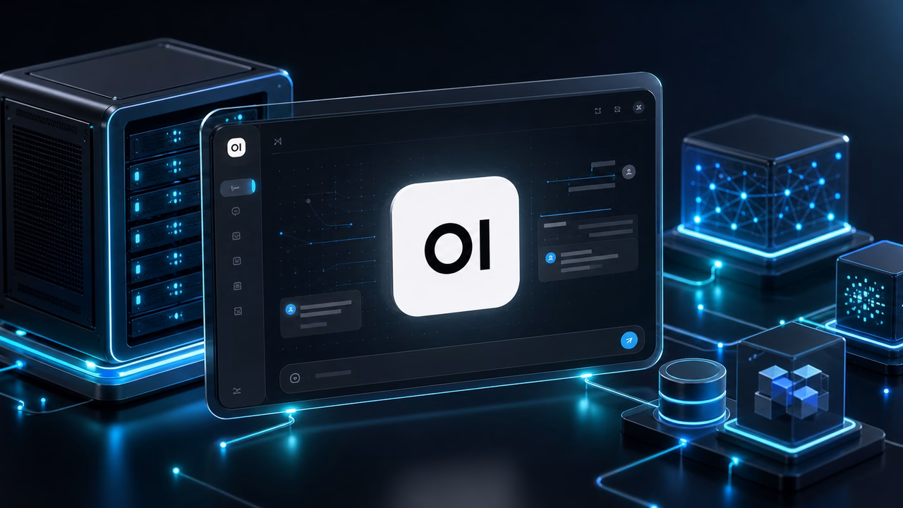 VPS para Open WebUI: onde hospedar e quanto custa de verdade 1 Ilustração do Open WebUI conectando modelos de IA locais e APIs em um servidor VPS