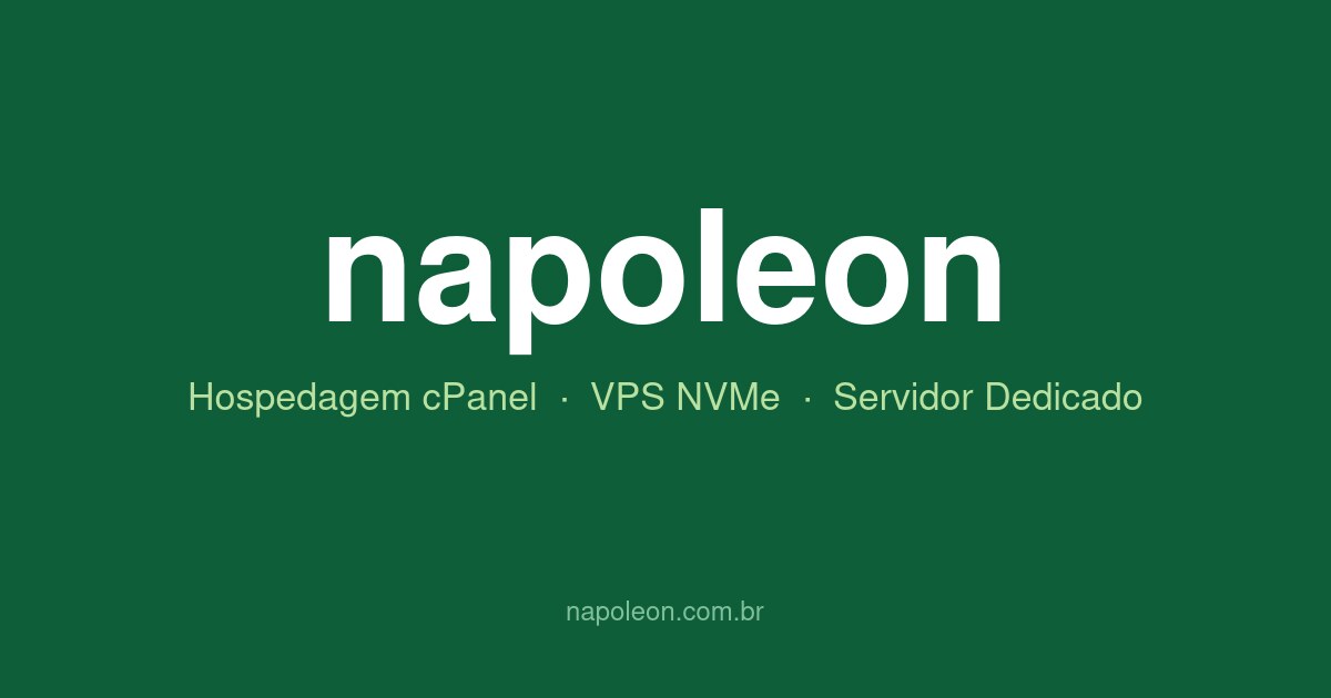 Napoleon VPS Brasil: cupom exclusivo para VPS e n8n Napoleon VPS Brasil — Use o cupom exclusivo da página e obtenha 10% de desconto