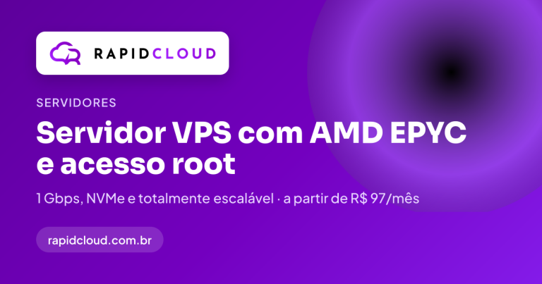 RapidCloud VPS — VPS a partir de R$ 97/mês com 50% OFF nos 2 primeiros meses