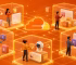Profissionais criam pequenos aplicativos com IA em sandboxes isolados conectados por uma rede laranja
