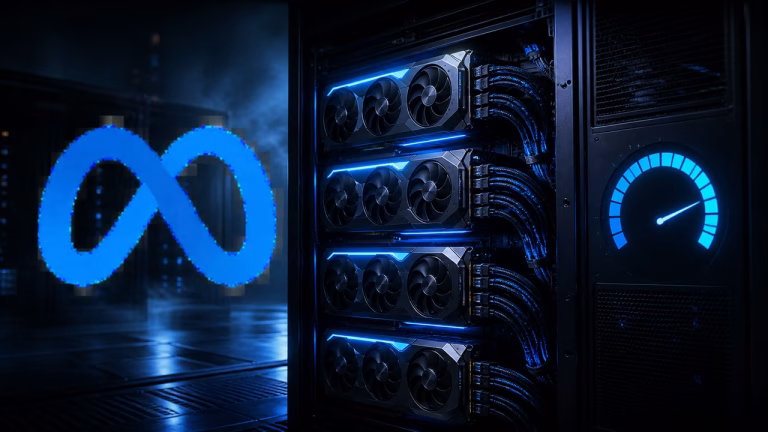 Ilustração do Llama 3.3 70B exigindo múltiplas GPUs em um servidor de nuvem